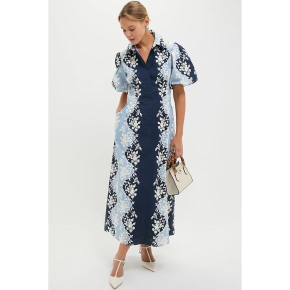 TUCKERNUCK Blue Fog Delaney Dress Size L NWT Retail $298 Tuckernuck - Picture 4 of 7